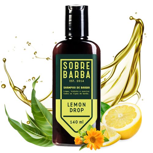Shampoo de Barba - Lemon Drop 140ml | Caixa com 12
